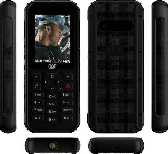 CAT B40 Dual SIM Ανθεκτικό Κινητό με Κουμπιά Black
