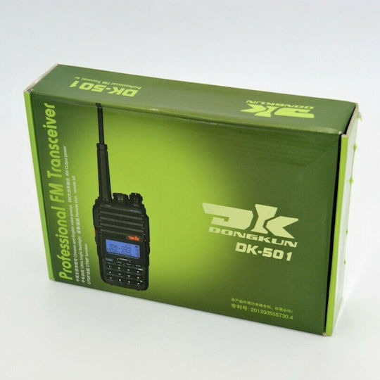 DK-501 Walkie Talkie with Monochrome Display Black