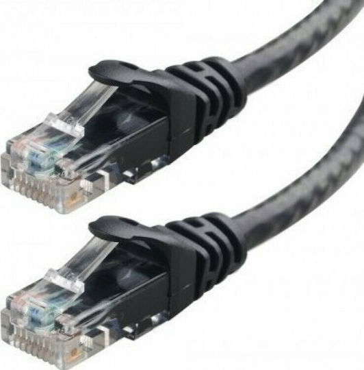 Powertech U/UTP Cat.6e Ethernet Network Cable 1m Black 1pcs