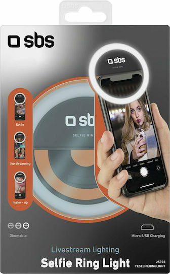 SBS Selfie Flash Selfie Ring Light în culoarea Negru