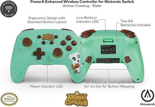 PowerA Enhanced Wireless Gamepad für Schalter Animal Crossing K.K Slider