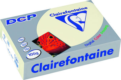 Clairefontaine DCP Hârtie de Imprimare A4 250gr/m² 1x125 foi Ivory 6832C