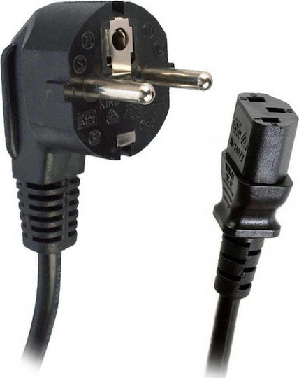 Lanberg IEC C13 - Schuko Cable 1.8m Black (CA-C13C-10CC-0018-BK)