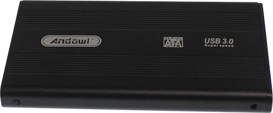 Andowl Θήκη για Σκληρό Δίσκο 2.5" SATA III με σύνδεση USB 3.0
