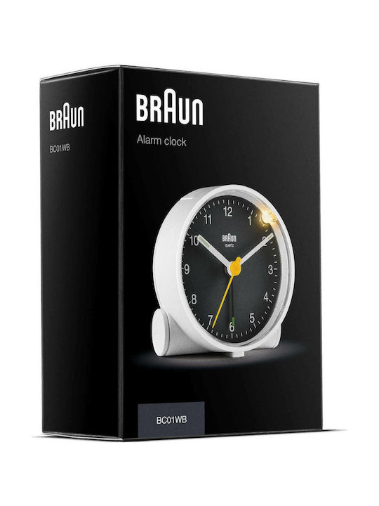 Braun BC 01 WB Επιτραπέζιο Ρολόι με Ξυπνητήρι 67006