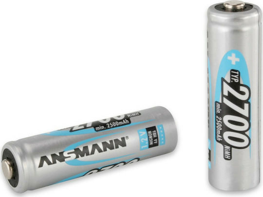 Ansmann Wiederaufladbare Batterien AA Ni-MH 2700mAh 1.2V 2Stück