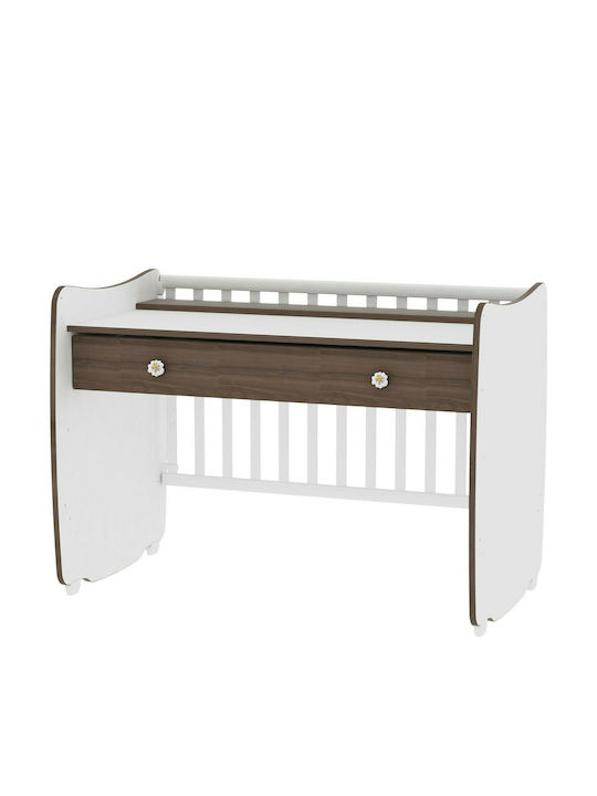 Lorelli Pătuț Bebeluși Multifuncțional Dream White / Light Oak pentru Saltea 70x120cm