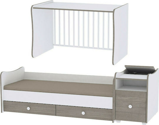 Lorelli Πολυμορφική Κούνια Trend Plus White & Vintage Gray