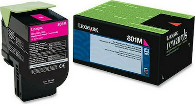 Lexmark 802SM Toner Laser Εκτυπωτή Ματζέντα Return Program 2000 Σελίδων (80C2SM0)