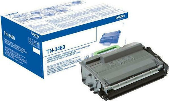 Brother TN-3480 Γνήσιο Toner Laser Εκτυπωτή Μαύρο High Yield 8000 Σελίδων (TN-3480)