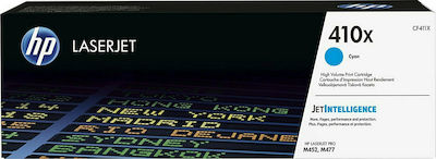 HP 410X Тонер Лазерен принтер Cyan Висока доходност 5000 Страници (CF411XC)
