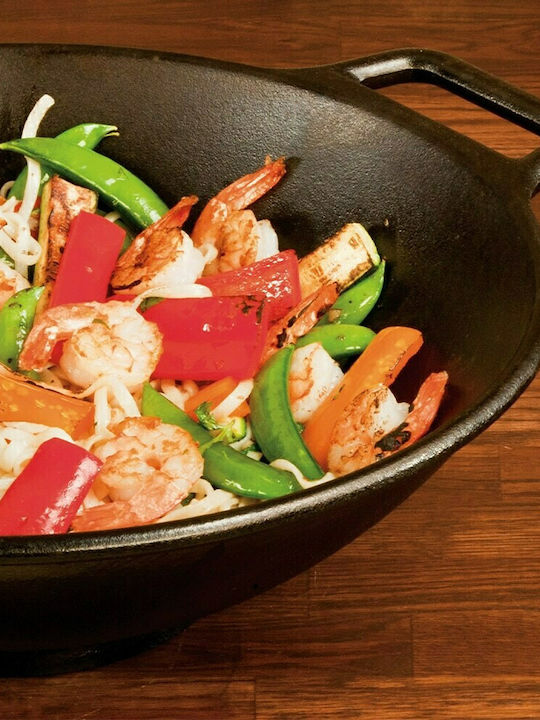 Lodge Wok made of Cast Iron 34cm