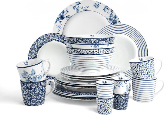 Laura Ashley Blueprint Cană din Porțelan Candy Stripe 220ml