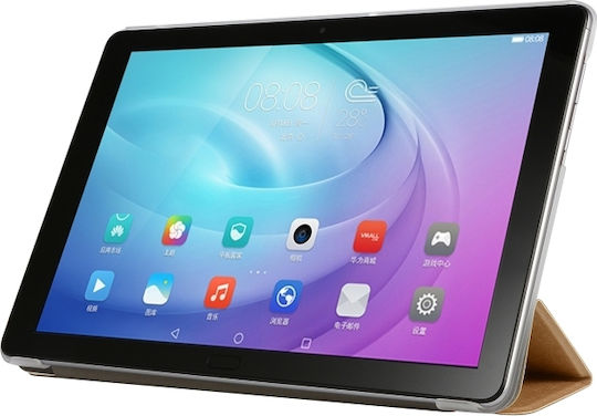 Tri-fold Flip Cover Φούξια / Διάφανο (Galaxy Tab A7 2020/2022)