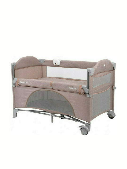 Kikka Boo Milky Way 2020 Laufstall 2 Ebenen mit Matratze Beige 125x65cm