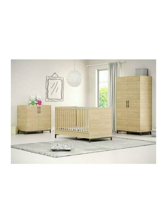 Elmo Zwei Türen Kinderkleiderschrank Beige 101x54x190cm