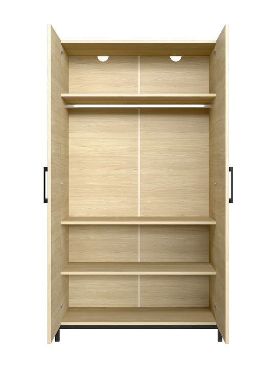 Ντουλάπα Elmo Δίφυλλη 101x54x190cm Ντουλάπα Elmo Δίφυλλη 101x54x190cm