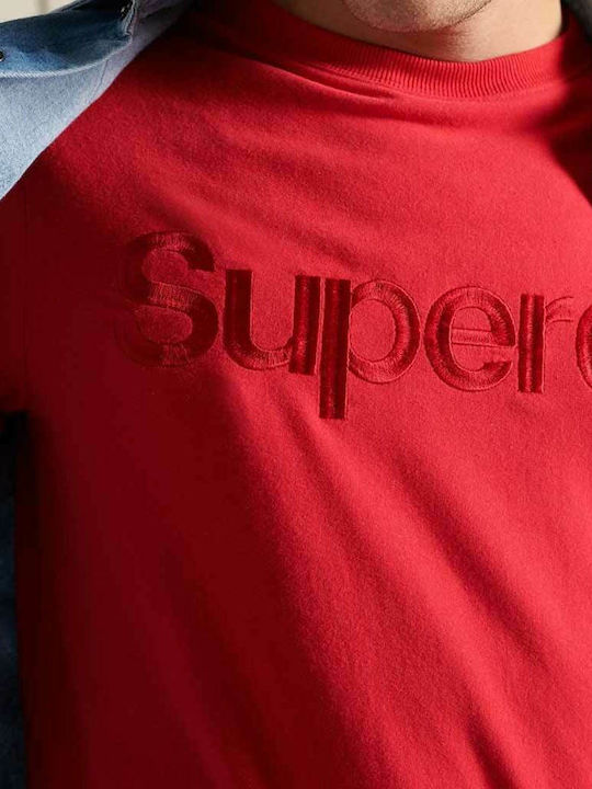 Superdry Core Блуза Червен