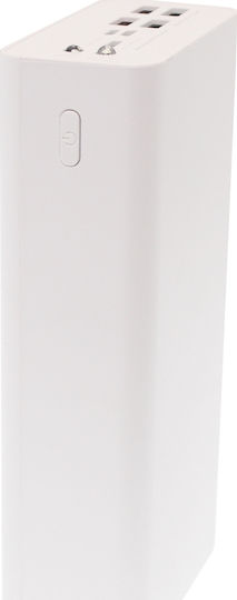 Remax RPP-113 Power Bank 40000mAh με 4 Θύρες USB-A Λευκό
