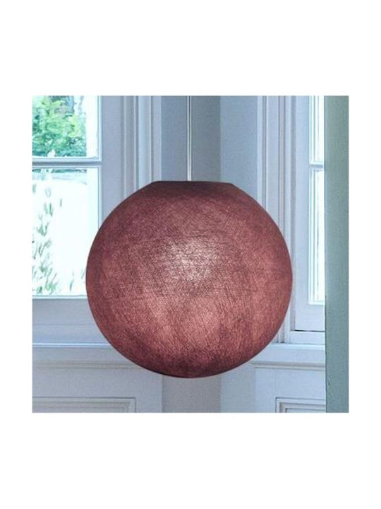 La Case de Cousin Paul Globe O singură lumină Lumină de tavan pentru copii Agățat din plastic 40W cu suport pentru bec E27 Rubis 36x36cm