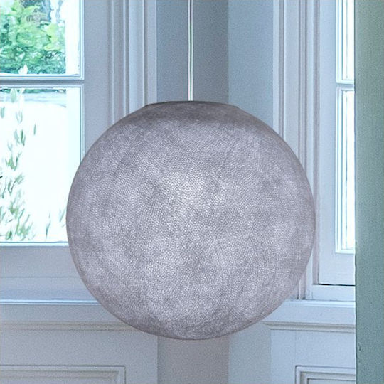 La Case de Cousin Paul Globe Single Bulb Kids Lighting Pendant of Plastic 40W with Drive Size E27 Pebble 36x36cm