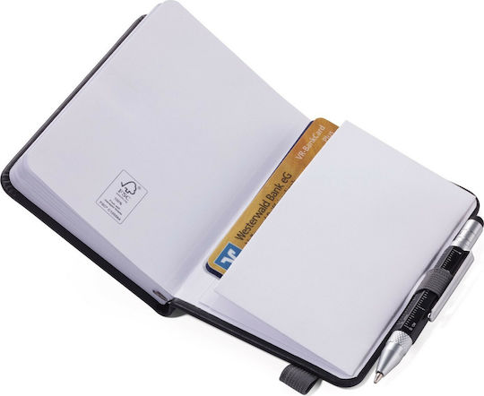 Troika DIN Mini Notebook with Rubber and Case for Pen