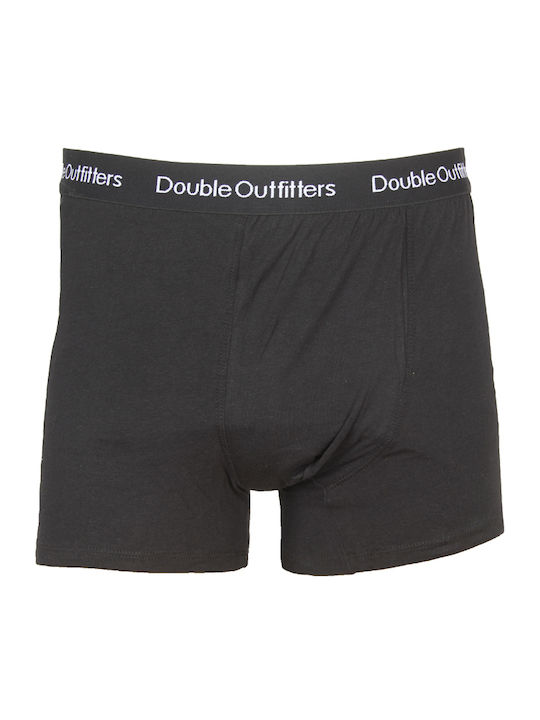 Double Herren Boxershorts Black / Blue 3Packung