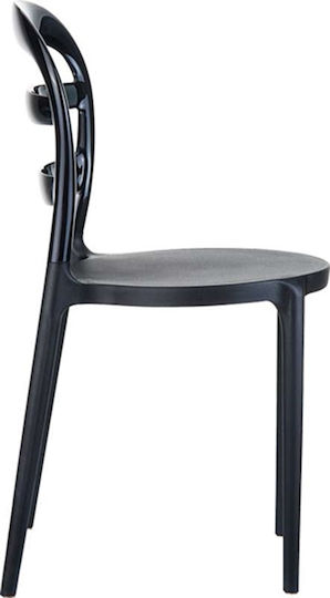 Bibi Kitchen Polypropylene Chair Black 42x50x85cm