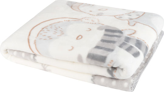 Kikka Boo Decke Kinderbett Love Pingus Samt Gray 110x140cm