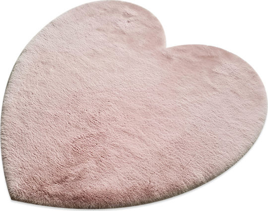 Newplan FC19 Παιδικό Χαλί Καρδιές Pink 160x160cm Πάχους 30mm