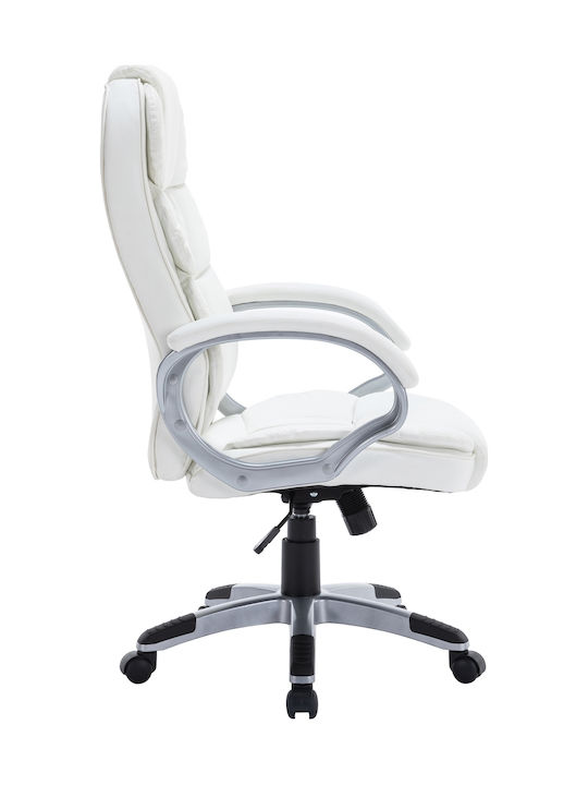 Woodwell BF7300 Executive Office Chair with Massage and Recline White