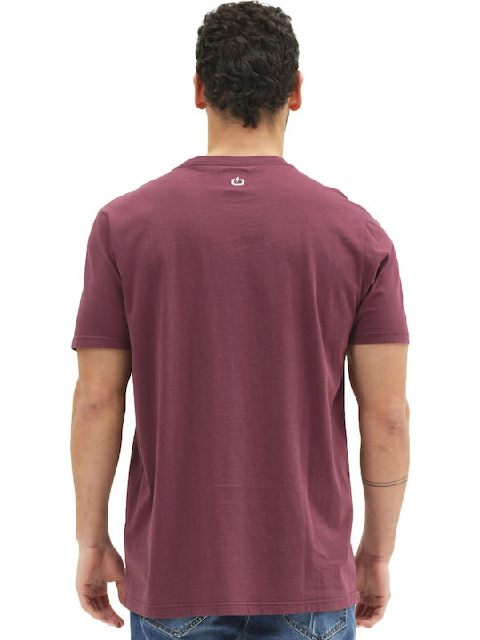 Emerson Herren T-Shirt Kurzarm Burgundisch