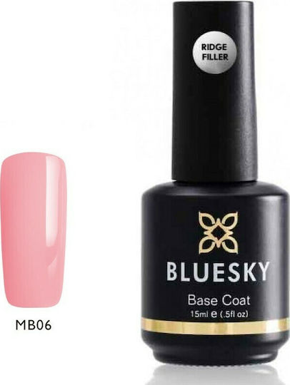 Bluesky Ridge Filler Pink Base Coat για Ημιμόνιμα Βερνίκια 15ml
