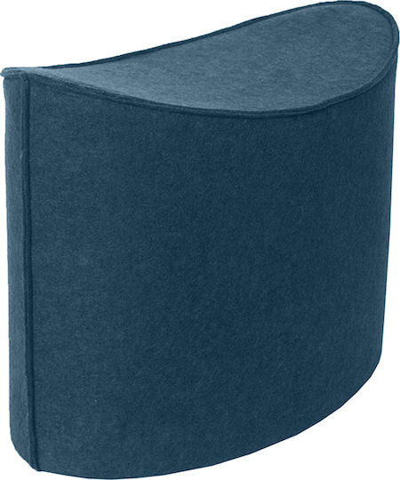 Σκαμπό Σαλονιού Επενδυμένο με Ύφασμα Jockey Navy Blue 60x33x46εκ.