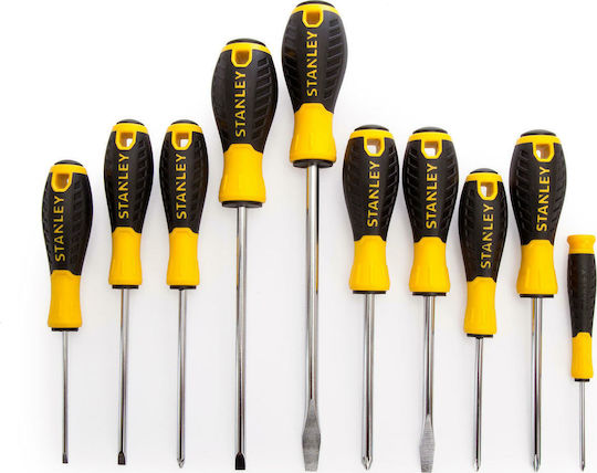 Stanley Essential Set 10 Screwdrivers with 10 Interchangeable Tips