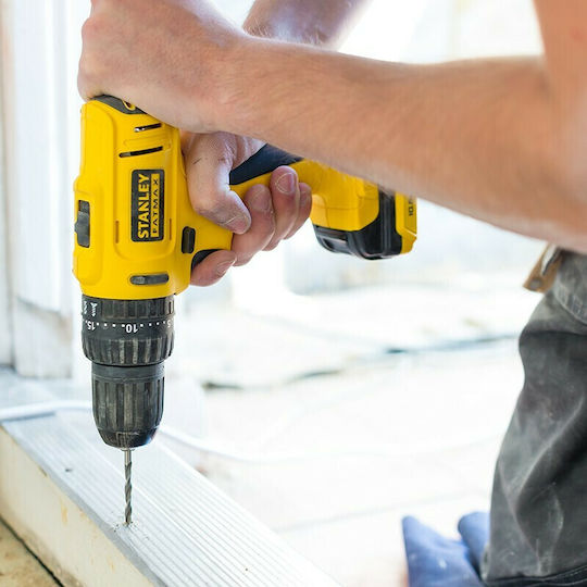 Stanley FMCK062SS2 Σετ Κρουστικό Δραπανοκατσάβιδο & Παλμικό Κατσαβίδι 10.8V με 2 Μπαταρίες 1.5Ah και Θήκη