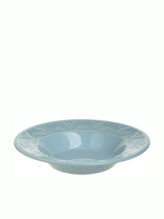 Click Plate Soup made of Porcelain Blue with Diameter 23cm