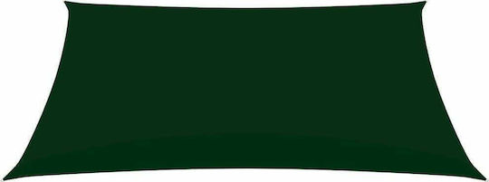 vidaXL Rectangular Shade Sail Green with PU Coating 6x8m Rectangle made of Oxford fabric