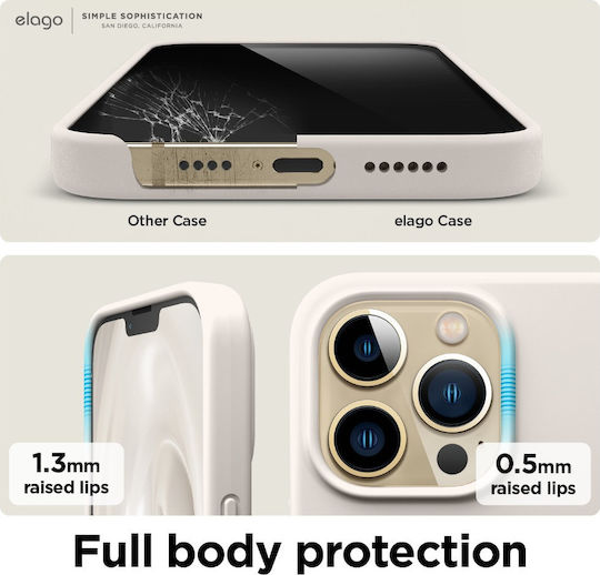 Elago Soft Back Cover Silicone Stone (iPhone 13 Pro Max) ES13SC67-ST