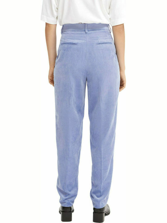 Scotch & Soda Women's High Waist Corduroy Trousers in Relaxed Fit Lilac