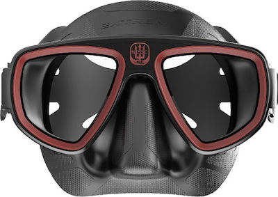 Seac Silicone Diving Mask Extreme 50 Μαύρο/Κόκκινο Black 27209
