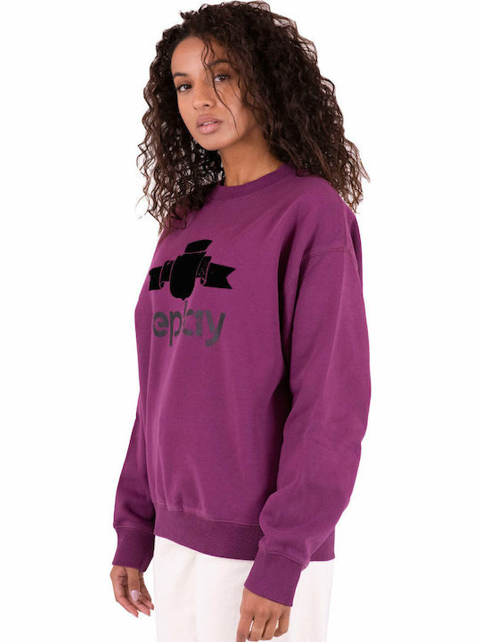 Μακρύ Γυναικείο Φούτερ Merlot Red