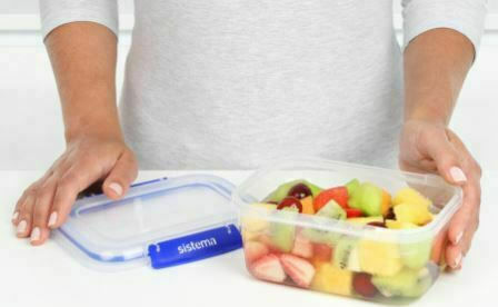 Sistema Klip It Plus Δοχείο Φαγητού Πλαστικό Μπλε 1lt