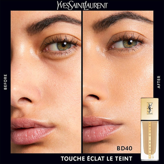 Ysl Touche Eclat Le Teint Foundation BD40 Beige Dore 30ml