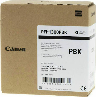 Canon PFI-1300 InkJet Printer Ink Photo Black (0811C001)