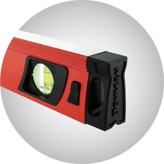 Benman LM33 70977 Spirit Level Aluminum Magnetic 100cm with 3 Eyes