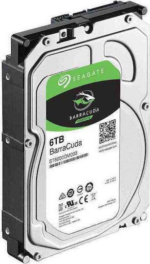 Seagate BarraCuda Desktop 6TB HDD Hard Drive 3.5" SATA III 5400rpm with 256MB Cache ST6000DM003