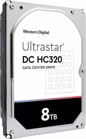 Western Digital Ultrastar DC HC320 8TB HDD Hard Drive 3.5" SATA III 7200rpm with 256MB Cache for NAS / Server 0B36404 HUS728T8TALE6L4
