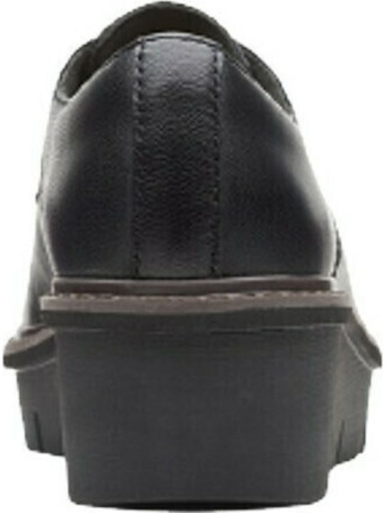Airabell Tye Women's Leather Derby Shoes Black