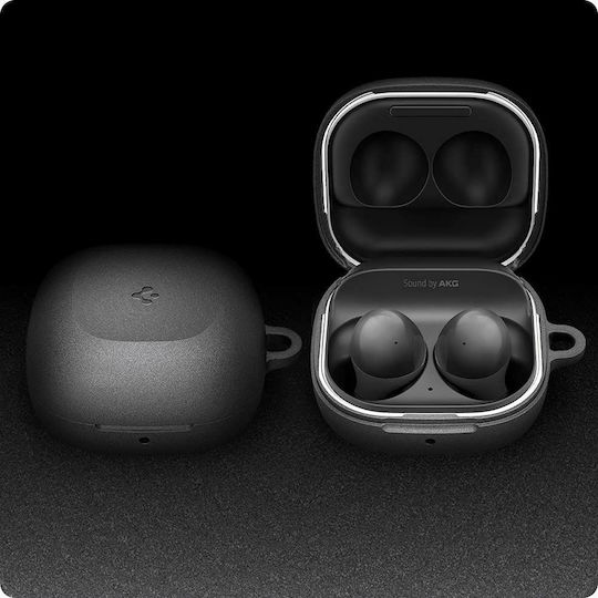 Spigen GeoFit Hülle Kunststoff mit Haken in Gray Farbe für Galaxy Buds Live / Pro